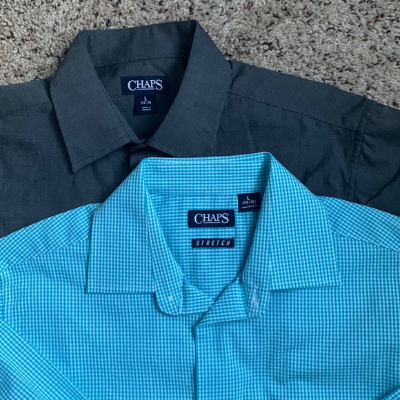 2 Chaps long sleeve dress shirts (Boys 14-16) - Picture 2 of 4
